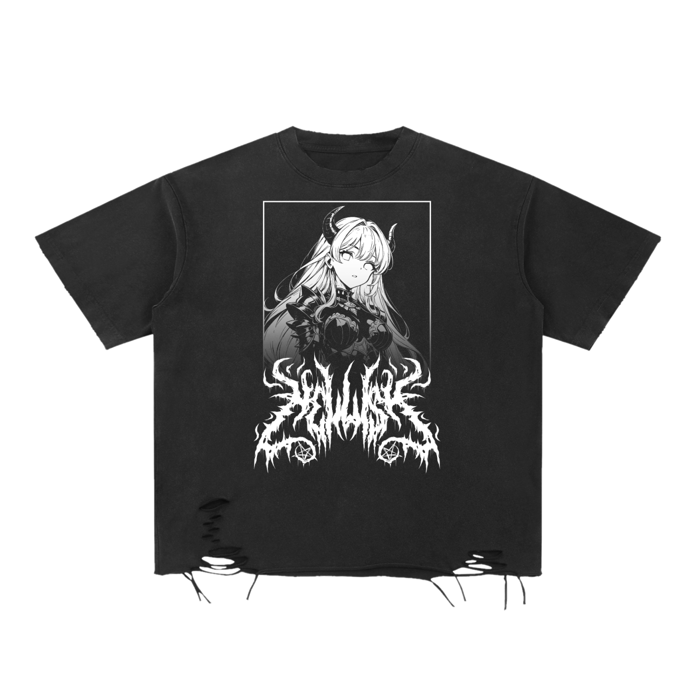 Snow Washed Raw Hem