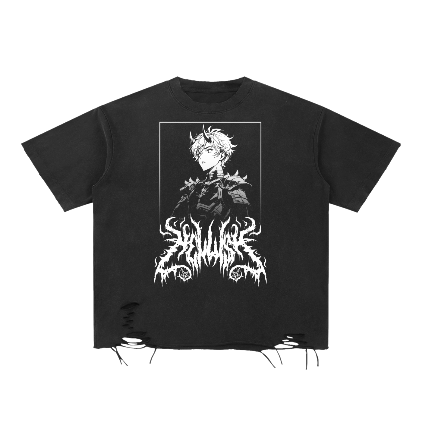 Bloodsworn | Snow Washed Raw Hem