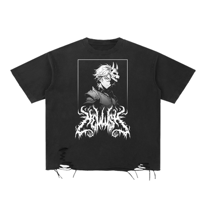 Hollow Soul | Snow Washed Raw Hem