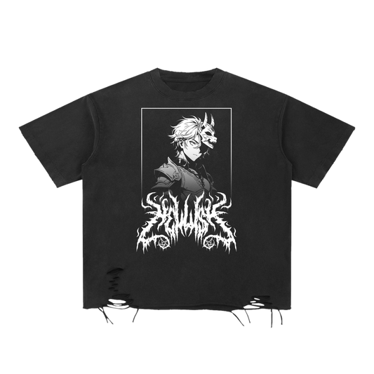 Hollow Soul | Snow Washed Raw Hem